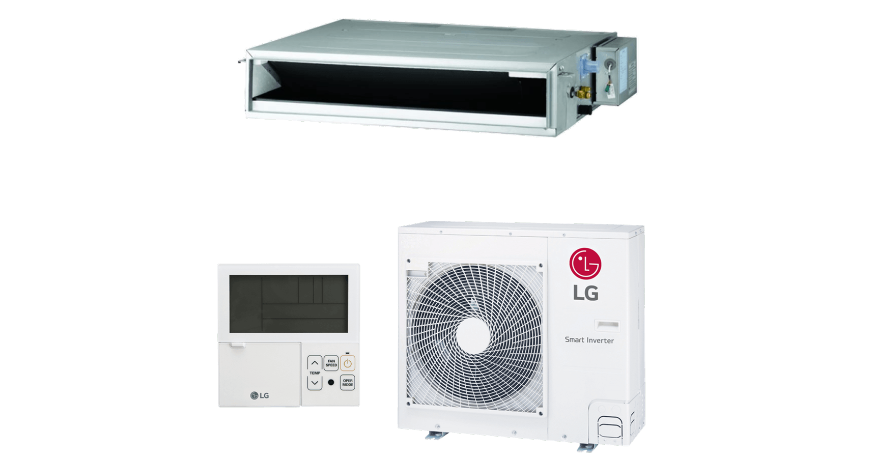 LG UM36F/UUC1 Compact légcsatornás mono split klíma 9.5 kW - KlímaProfi